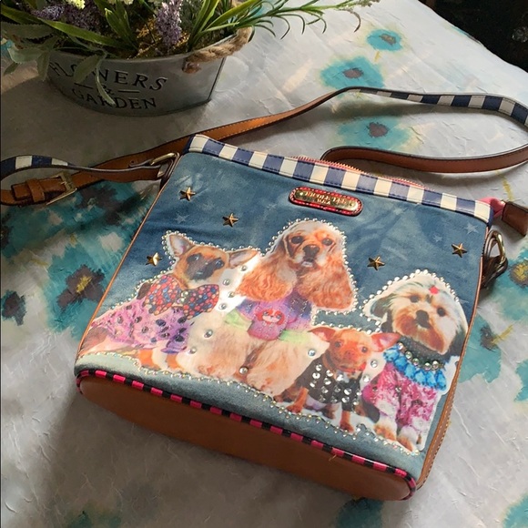 Nicole Lee Handbags - 3/$25🌟🌟🌟Nicole Lee denim dog crossbody bag